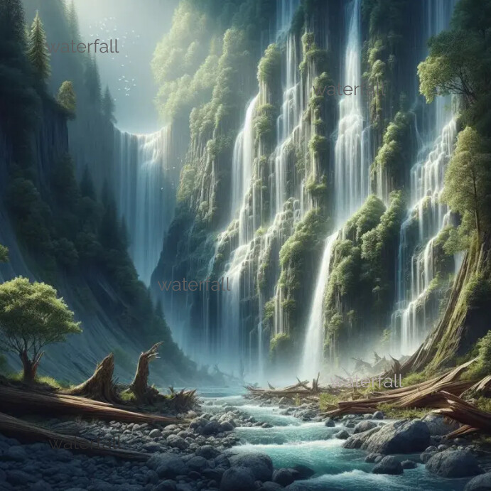 Plantilla de Maximalist Waterfall Instagram Post | PosterMyWall