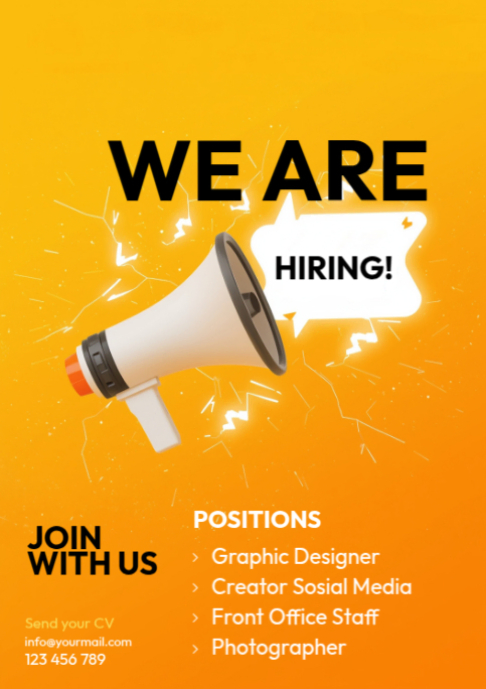 Maximalist We Are Hiring A2 template