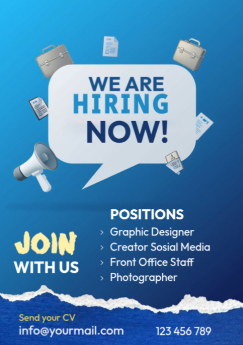 Maximalist We Are Hiring A2 template