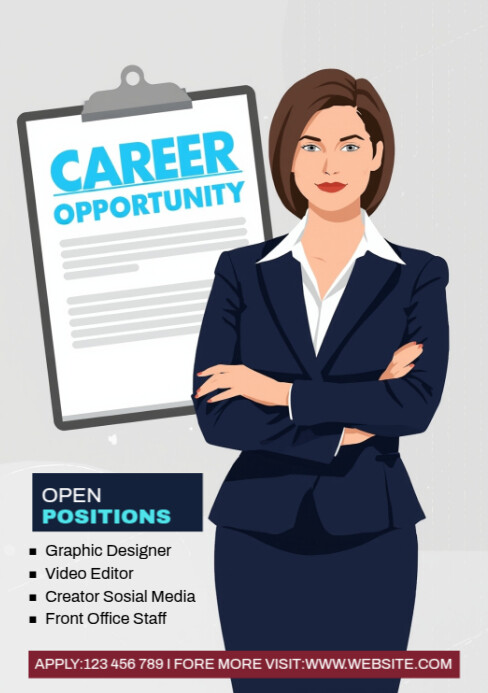 Maximalist We Are Hiring A5 template