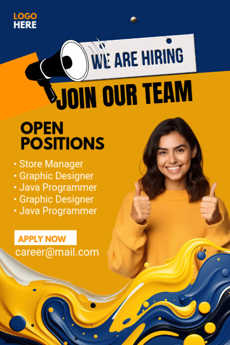 Maximalist We Are Hiring Banner Banner 4' × 6' template