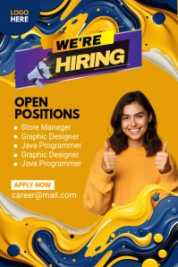 Maximalist We Are Hiring Banner Banner  Banner 4' × 6' template