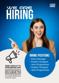 Maximalist We Are Hiring Flyer A6 template