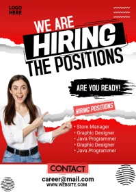 Maximalist We Are Hiring Flyer A6 template