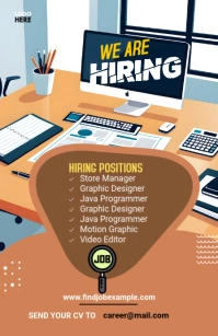 Maximalist We Are Hiring Flyer Tabloid template