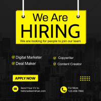 Maximalist We Are Hiring  Instagram Post template