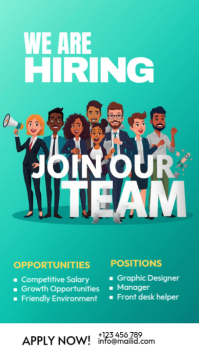 Maximalist We Are Hiring  Instagram Story template