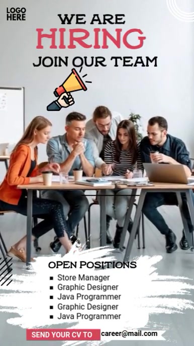 Maximalist We Are Hiring Instagram Story Instagram-verhaal template
