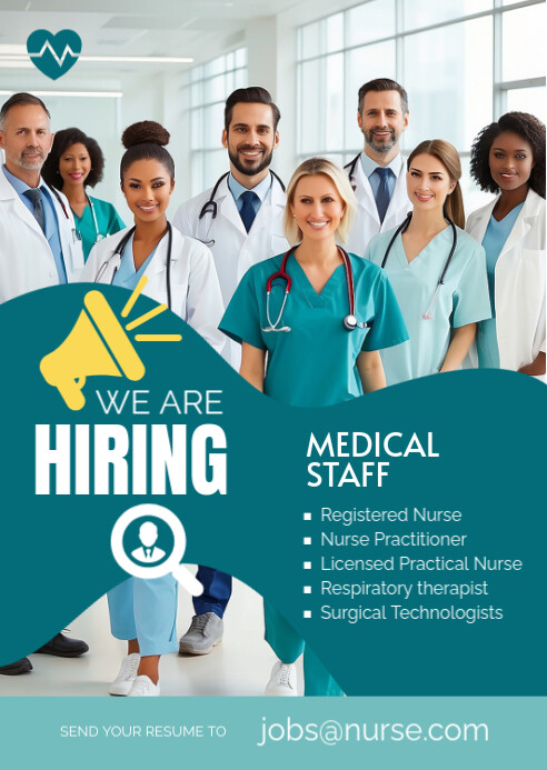 Maximalist We Are Hiring Nurses Template  A6