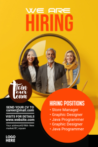 Maximalist We Are Hiring Pinterest Graphic template