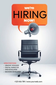 Maximalist We Are Hiring Pinterest Graphic template