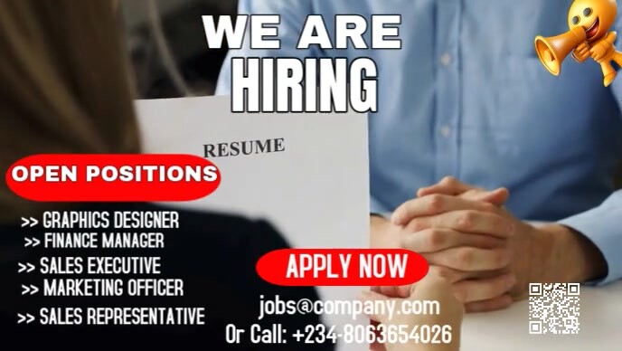 Maximalist We Are Hiring Youtube Thumbnail template
