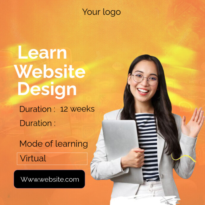 Maximalist Web Design Instagram Post template
