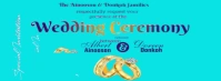 Maximalist Wedding Ceremony  Facebook Cover Photo template