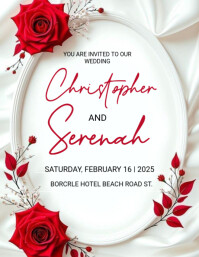 Maximalist Wedding Invitation  Flyer (us Letter) template