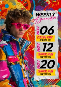Maximalist Weekly Agenda A5 template