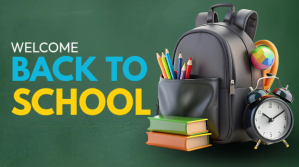 Turquoise Back to School Digital Display Template