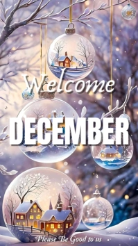 Maximalist Welcome December  Digital Display (9:16) template
