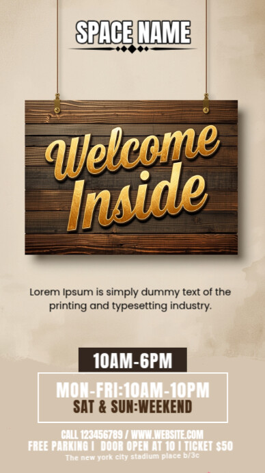 Copy of Maximalist Welcome Inside Facebook Story | PosterMyWall