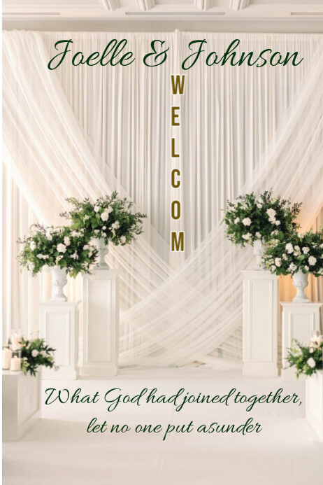 Maximalist Welcome  Poster template
