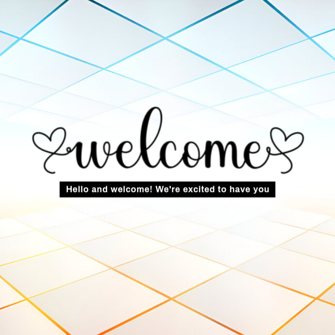Maximalist Welcome Square (1:1) template