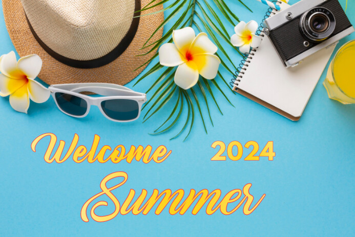 Maximalist Welcome Summer 2024 With Beautiful Poster template