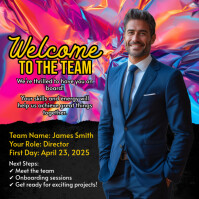 Maximalist Welcome The The Team Instagram Post template