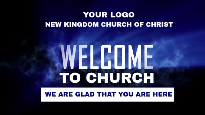 Maximalist Welcome To Church Sunday Service Digital Display (16:9) template