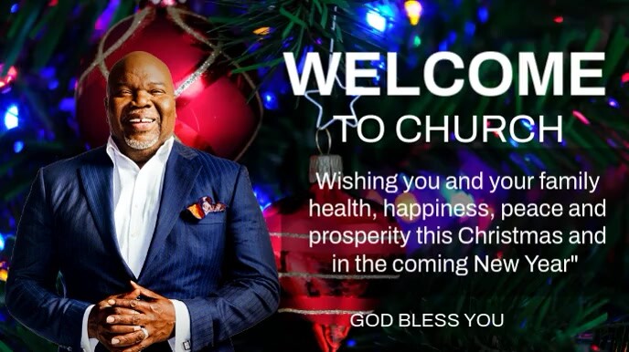Maximalist Welcome To Church Template Design Digital Display (16:9)