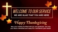 Maximalist Welcome To Church Thanksgiving Greetings Digital Display (16:9) template