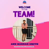 Maximalist Welcome To The Team Corporate Business Social Media Quote Website Facebook Flyer Banner I Instagram Post template