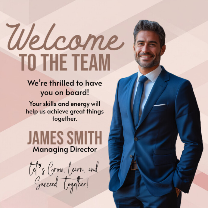 Employee Welcome Instagram Ad Template | PosterMyWall