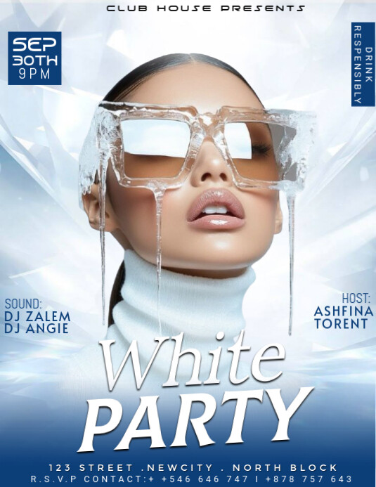 Copy of Maximalist White Party Flyer (us Letter) | PosterMyWall