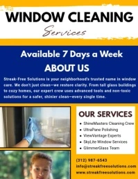 Maximalist Window Cleaning Flyer  Flyer (us Letter) Volante (Carta US) template