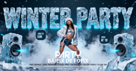 Maximalist Winter Party Facebook Shared Image template