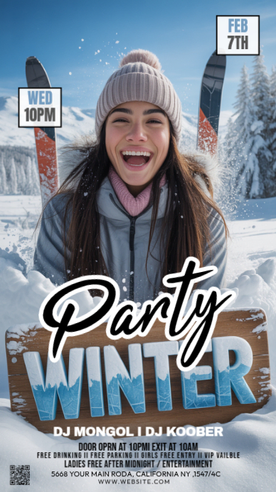 Plantilla de Maximalist Winter Party Instagram Story | PosterMyWall