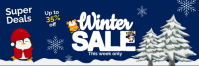 Maximalist Winter Sale Banner 2' × 6' template