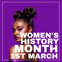 Maximalist Women's History Month Instagram Post template