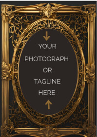 Maximalist Wooden Frame Mockup  A4 template