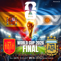 Maximalist World Cup Final 2026 Instagram Post template