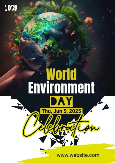 Maximalist World Environment Day A1 template