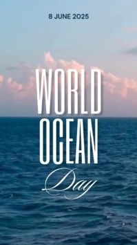Maximalist World Oceans Day Instagram Reel template