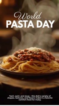 Maximalist World Pasta Day Instagram Story template