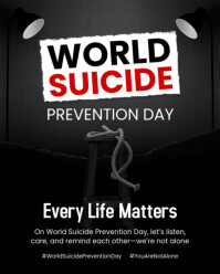 Maximalist World Suicide Prevention Day Instagram Portrait template