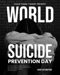 Maximalist World Suicide Prevention Day Instagram Portrait template