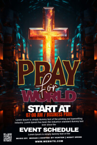Maximalist Worship Service Pinterest Graphic Pinterest-afbeelding template
