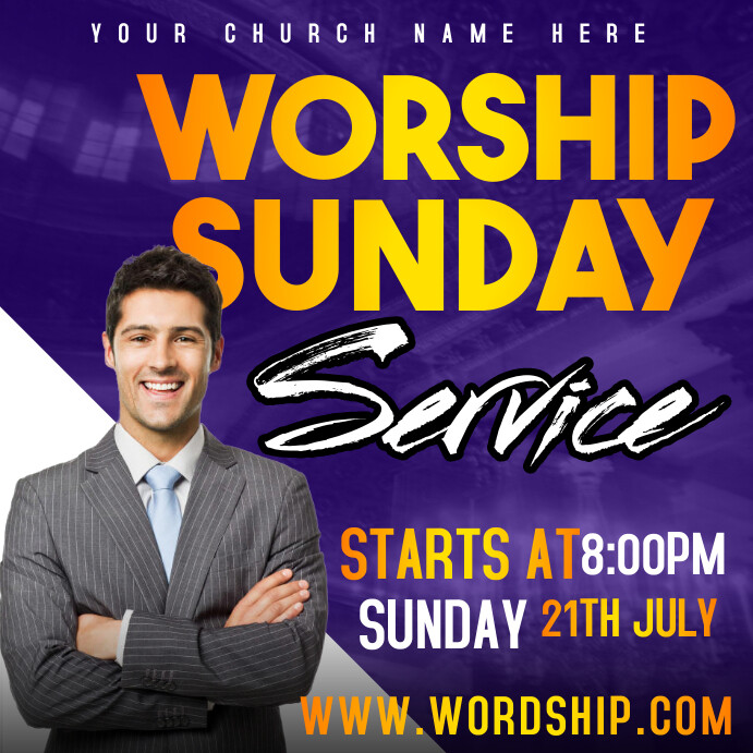 Copy of Maximalist Worship Sunday Service Instagram P | PosterMyWall