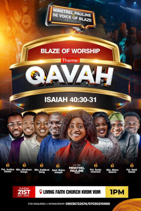 Maximalist Worship With Us Church Flyers Poster Template | PosterMyWall