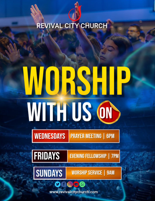 Copy of Maximalist Worship With Us Flyer (us Letter) | PosterMyWall