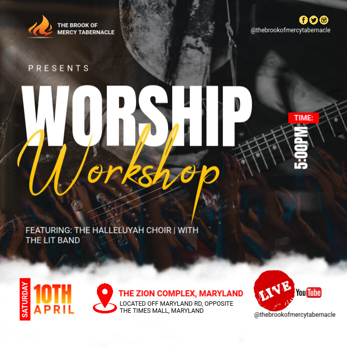 Copy of Maximalist Worship Workshop Poster Instagram Post | PosterMyWall